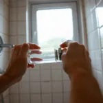 Pose d'un filtre anti calcaire sur une douchette